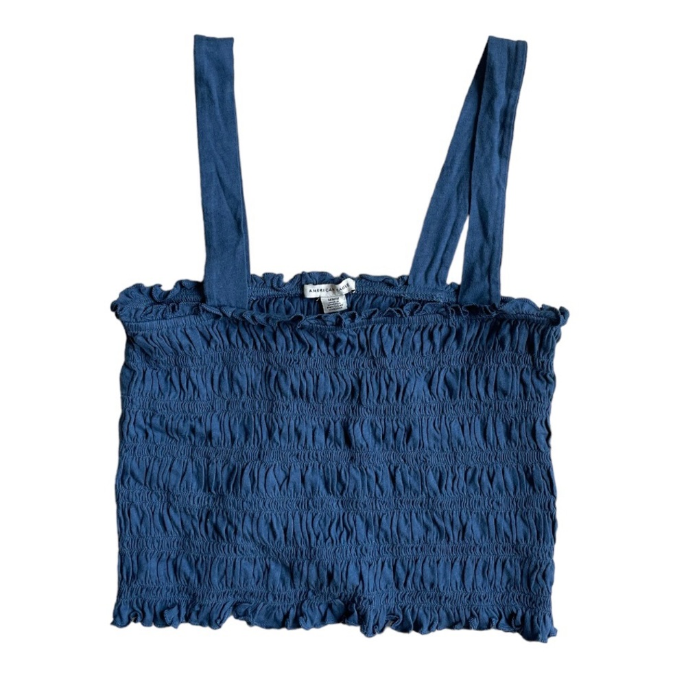 NWT blue American Eagle ruched tank top! size: med